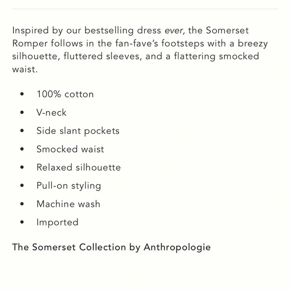 Anthropologie Somerset Poplin Romper in Orange - Picture 6 of 9